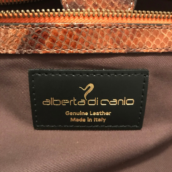 Alberta Di Canio LEATHER TOTE - Made in Italy - Picture 6 of 16